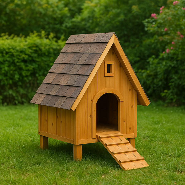 3-by-4 A-frame Shingle Roof Duck House