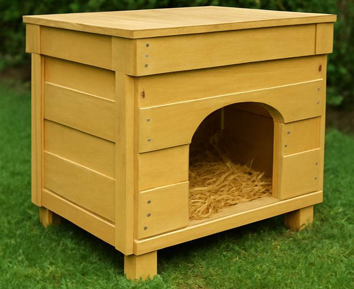 Recycled Wooden Packing Crate Duck House