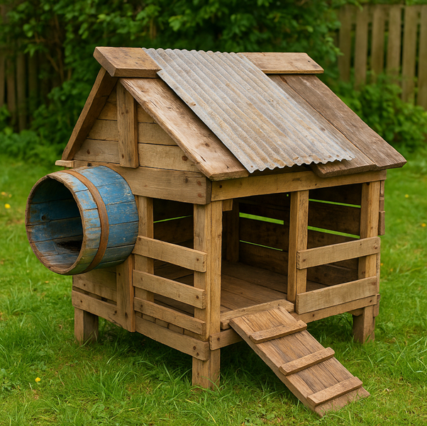 Upcycled DIY Duck House Plan