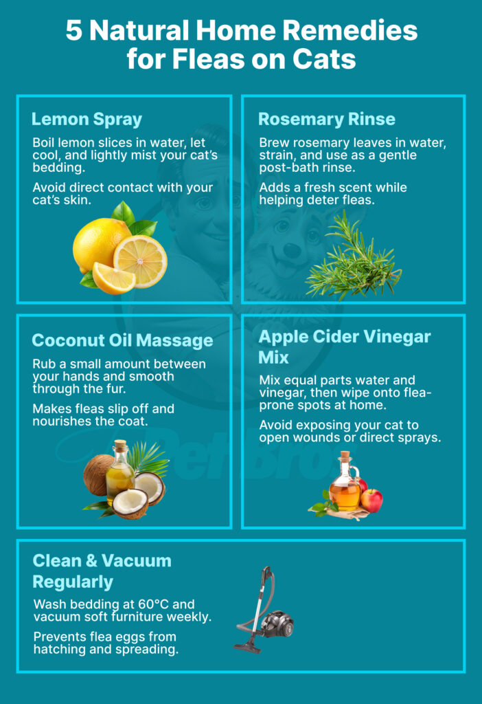 5 Natural Home Remedies for Fleas on Cats