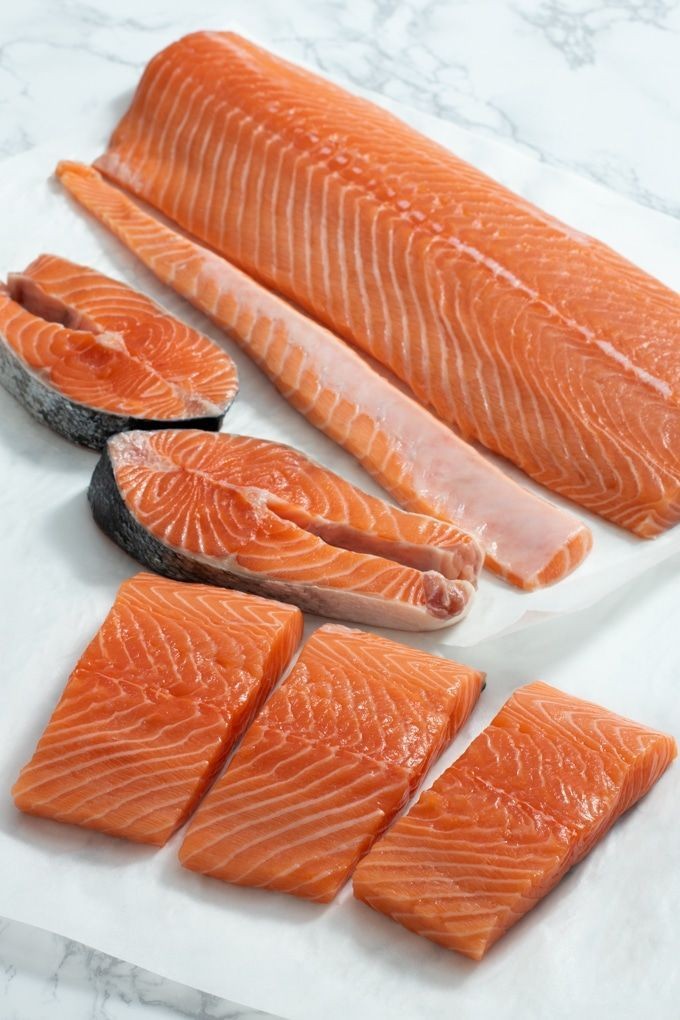 Salmon is one of the fishes that are safe for dogs